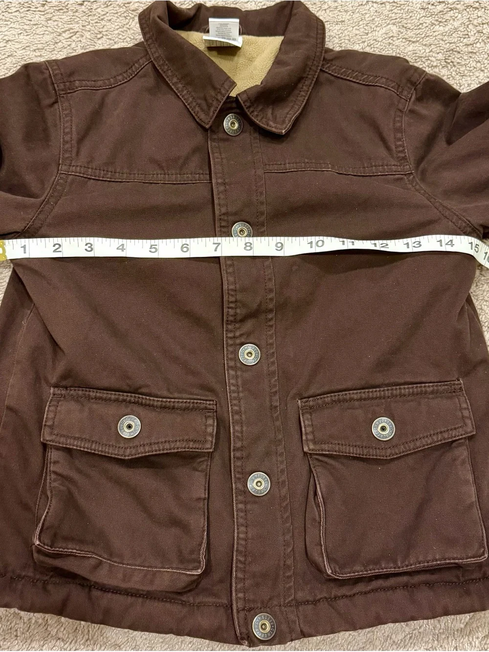Gymboree Kids Barn Brown Coat Jacket - Size Small (5-6) Fall/Spring